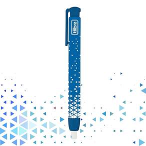 Caneta Borracha Azul Basic Goma Bolígrafo - Tilibra | Papelaria | Material Escolar | Dia a Dia