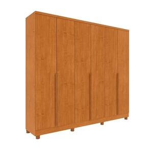 Guarda-Roupa Casal Paradiso com Pés 6 Portas 4 Gavetas Cinamomo 270 cm