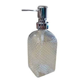 Porta Sabonete Líquido Saboneteira Alcool Em Gel Vidro 450ml