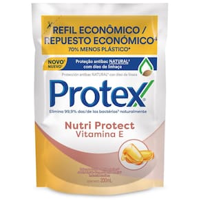 Sabonete Líquido Protex Glicerina + Vitamina E Refil 200ml