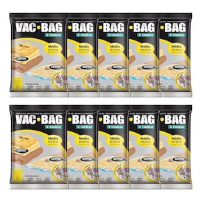 10 Saco A Vácuo Médio Organizador Roupa Vac Bag 45x65 Ordene