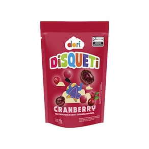 Disqueti Cranberry Chocolate ao Leite Pouch 100g