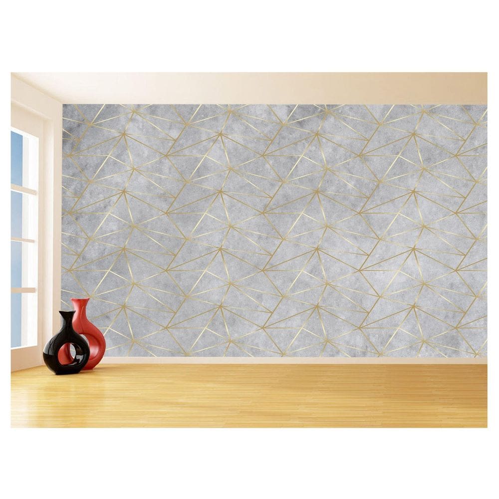 Papel De Parede 3D Concreto Queimado Risco Bege 3,5M Kkt106