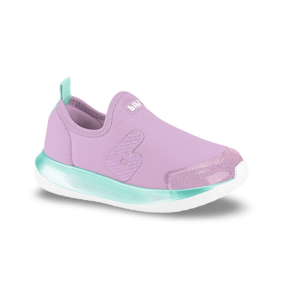 Tênis Infantil Menina Bibi Flash Lilás Verde