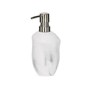 Porta Sabonete Liquido em Poliresina Branco 18cm 20792 Mart