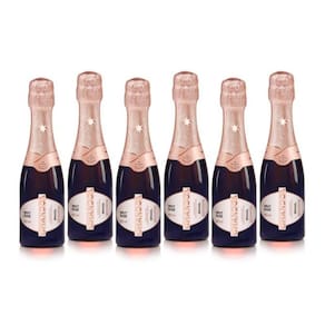 Kit 6 ESPUMANTE BABY CHANDON BRUT ROSE 187ML