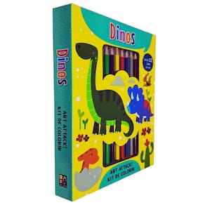 Art Attack! Kit de Colorir Com 12 Lápis de Cor : Dinos