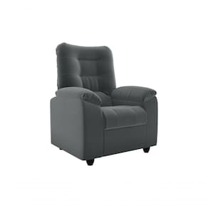 Poltrona Reclinável Onix 1 Lugar Veludo Cinza Matrix