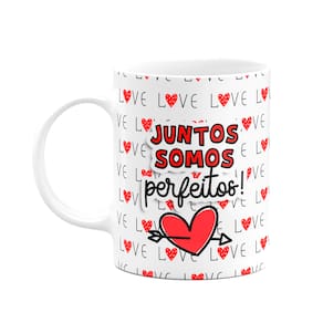 Caneca Namorados - Juntos somos perfeitos - Gatinhos Love