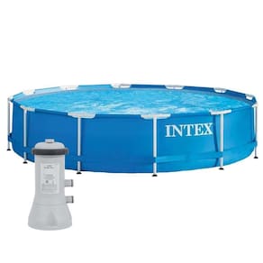 Piscina Estrutural Azul Bomba Filtrante 110v Intex