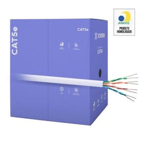 Cabo de Rede CAT5e 305m Fortrek Branco FK 500C