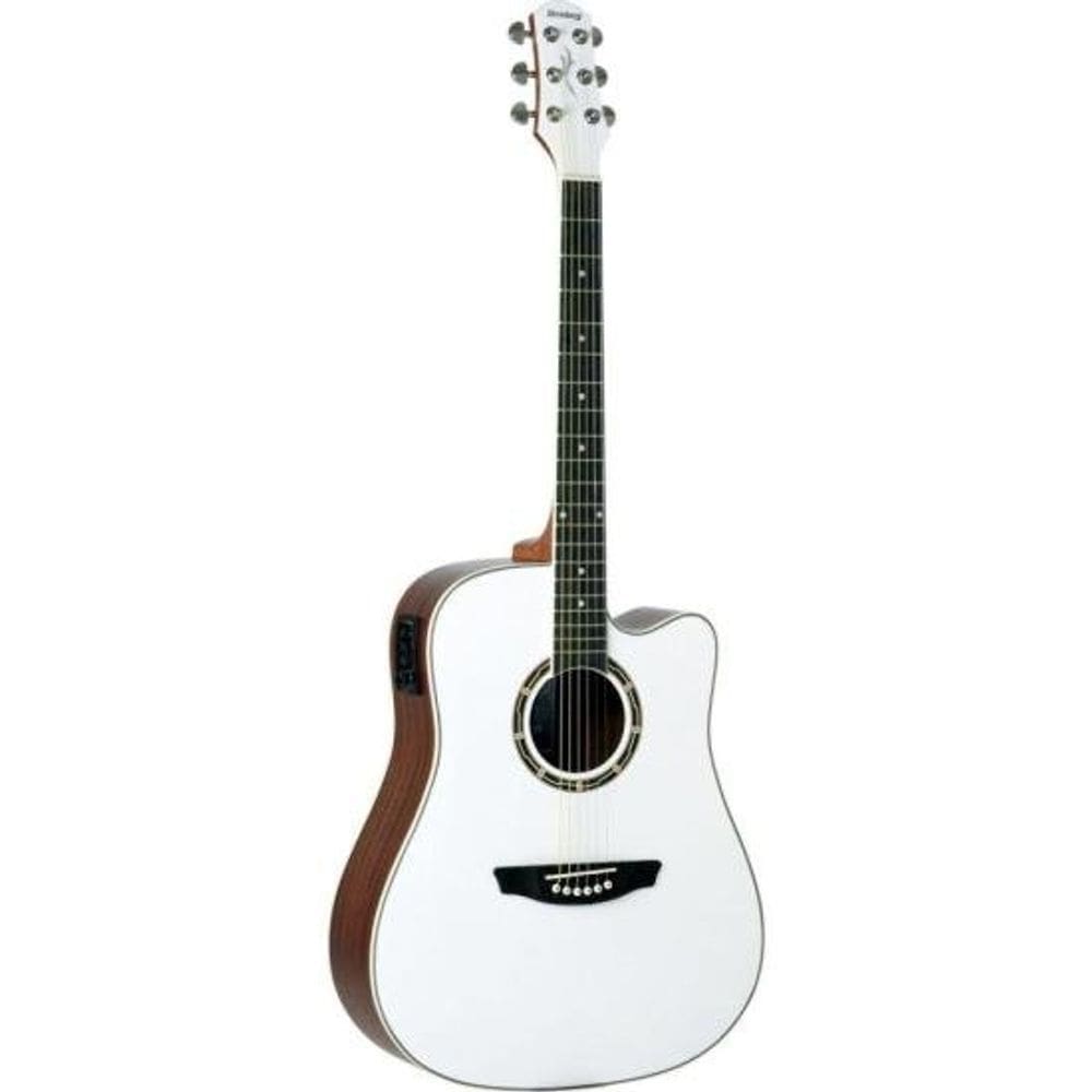 Violão Strinberg CD40 Eletroacústico 6 cordas White Sparkle