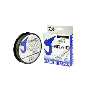 Linha Daiwa J-Braid X4U DarkGreen 135m - 20lbs - 0,21mm