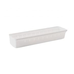 Organizador de Gaveta Branco Antiderrapante Porta Talheres 1un