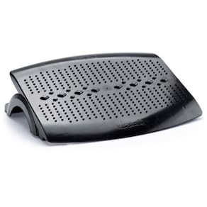 Apoio Para Pés Ergonômico Ajustável Preto Antiderrapante