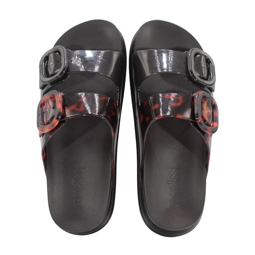 Tamanco Melissa Cozy Platforma Adulto Preto/Tartaruga