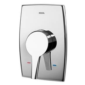 Acabamento monocomando para chuveiro baixa pressão 3/4" Nexus Cromado Docol