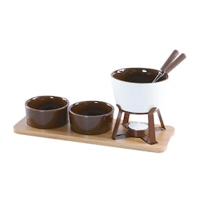 Aparelho de Fondue de Chocolate em Cerâmica 8 Peças Lier - Hauskraft