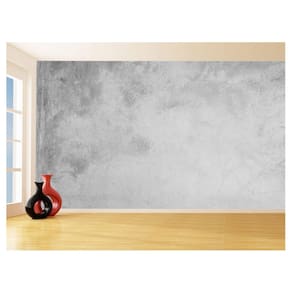 Papel De Parede 3D Concreto Queimado Liso Cinza 3,5M Kkt23