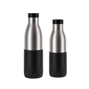 Kit Tefal: 2 Garrafas Térmicas Tefal Pretas de 500ml e 700ml