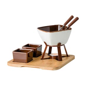 Aparelho de Fondue de Chocolate em Cerâmica 8 Peças Bilzen - Hauskraft