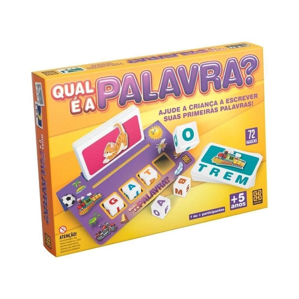 Jogo Qual é a Palavra - 5 anos - 72 Palavras