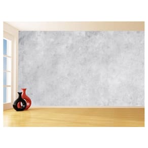 Papel De Parede 3D Concreto Queimado Liso Cinza 3,5M Kkt21