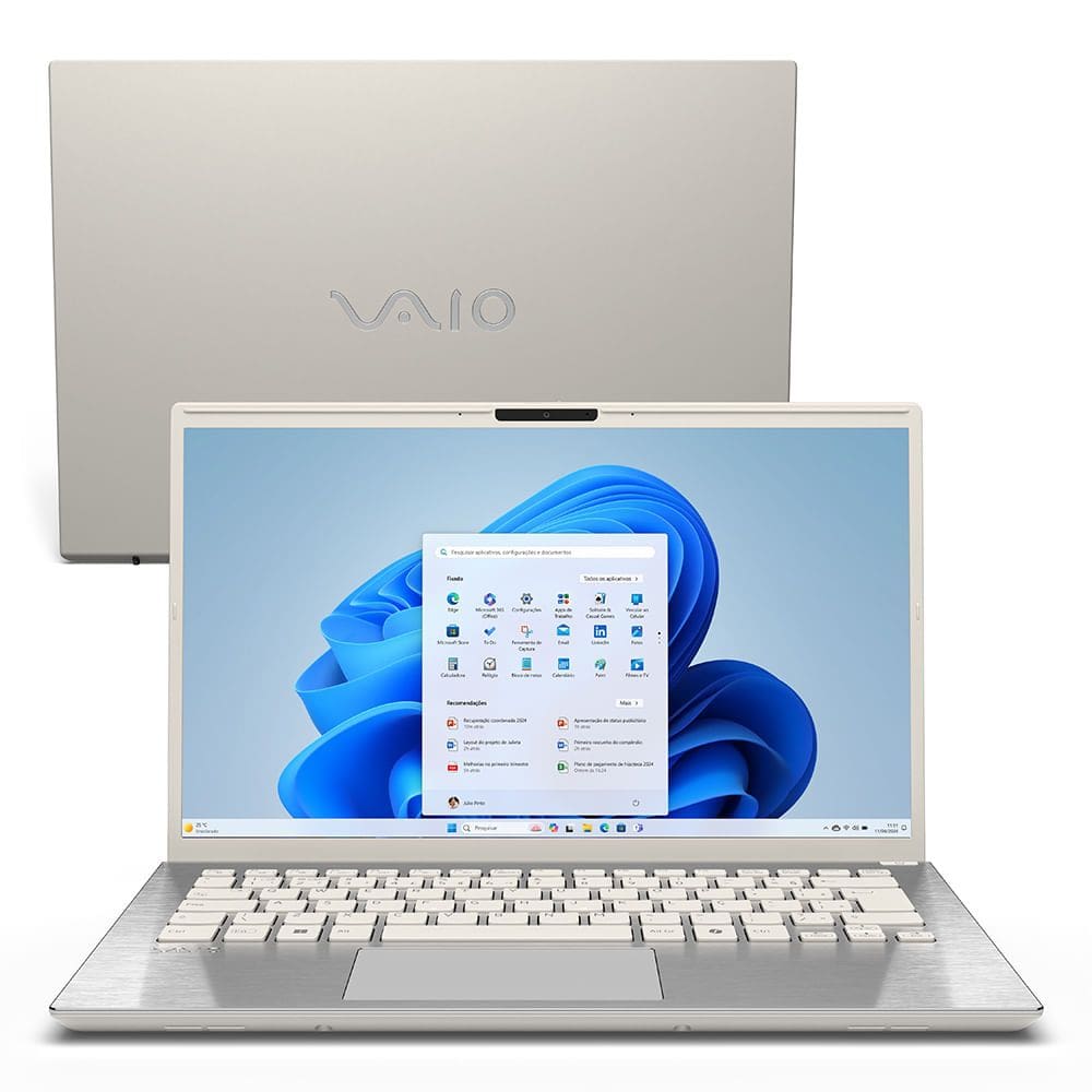 Notebook VAIO® F14 Intel® Core i7-1355U Windows 11 Home 32GB RAM 512GB SSD 14`` Full HD IPS – Branco