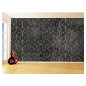Papel De Parede 3D Concreto Queimado Risco Bege 3,5M Kkt147