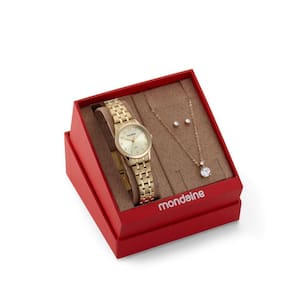 Kit Relógio Feminino Mondaine Analógico 32608Lpmkde1K1
