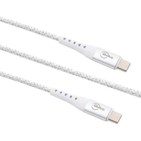 Cabo USB-C para USB-C, 15CM, Originais iPlace, Branco