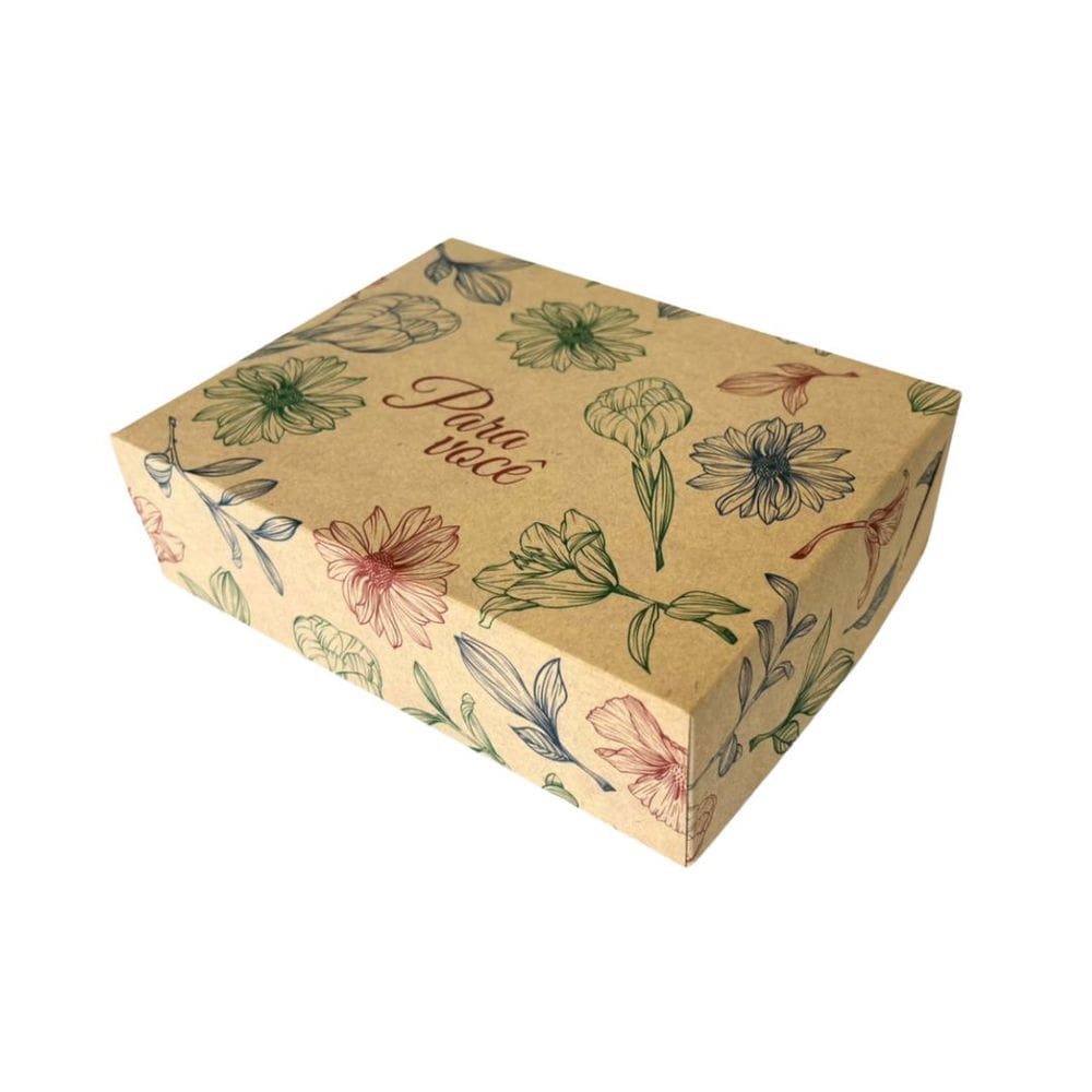 Caixa Kraft Amor Presente Romântico 18x14x5cm C/10 Un Coração Dia dos Namorados LOVE
