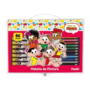 Turma da Mônica Maleta Pintura 86 Peças - Ciranda Cultural