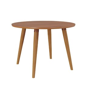 Mesa de Jantar Redonda com Tampo MDF Dani Cinamomo 109 cm