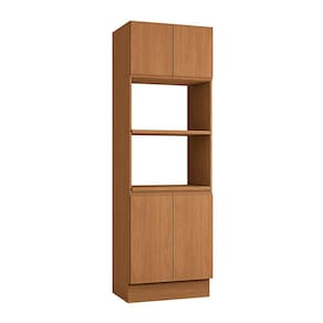 Paneleiro Valence com 2 Nichos 4 Portas Canela