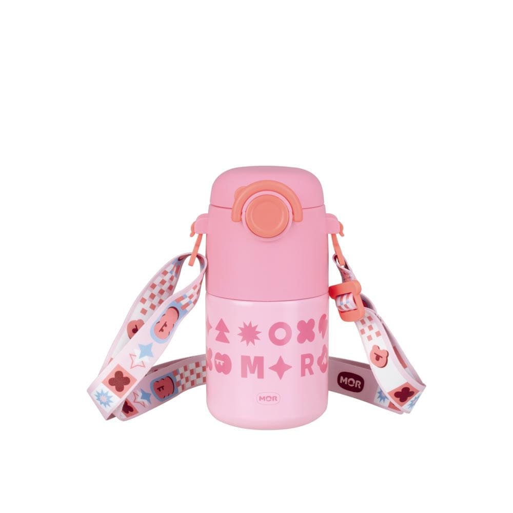 Garrafa Térmica Kids Alça Rosa 500ml