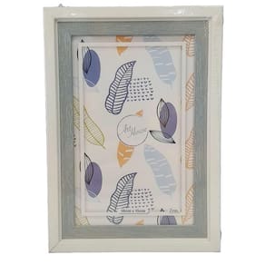 Porta Retrato MDF 10x15cm ZUN1025 Azul  - Art House