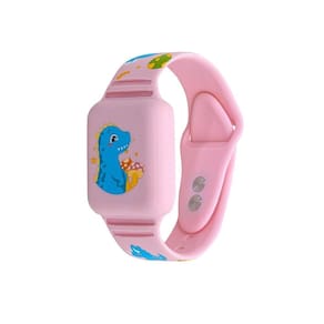 Pulseira AirTag Kids Dino, Rosa, Originais iPlace