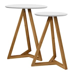 Mezanino Lateral Sala De Estar Classic Branco Nature Tebar