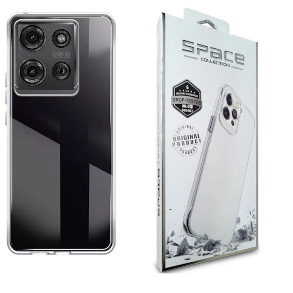 Capa Capinha Space Hybrid Clear Anti-Impacto Compatível Motorola Moto G75