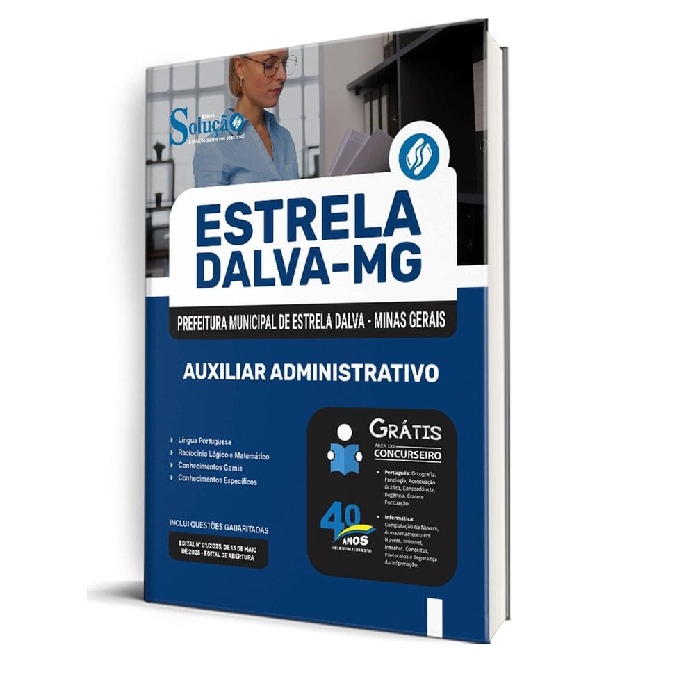 Apostila Prefeitura Estrela Dalva Mg 2025 Auxiliar