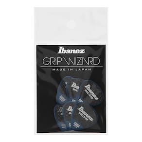 Palheta Ibanez Sand Grip Wizard Média 0.80Mm Azul Com 6Un