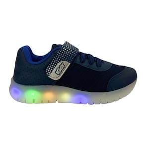 Tênis Kidy Light Fun Infantil Marinho luzinha pisca pisca