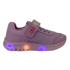 Tênis Kidy Light Fun Infantil Lilás luzinha pisca pisca