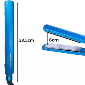 Prancha Nano Titanium Azul 110V/220V Bivolt Pro