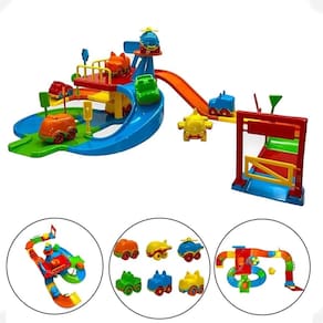 Brinquedo Menino Pista Carrinho Rampa Corrida Infantil