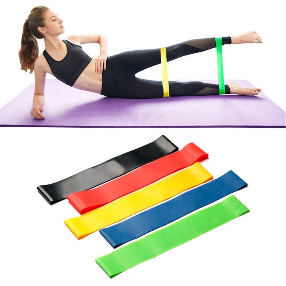 Kit 5 Faixas Elásticas Academia Treinamento Casa Resistência