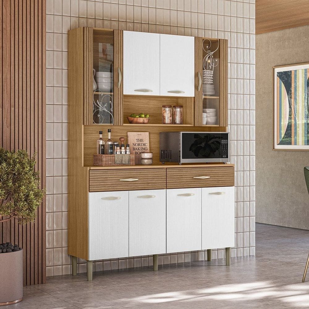 Armário para Cozinha 8 Portas Golden Plus Freijó / Supremo