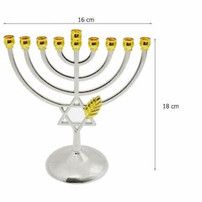 Candelabro 9 Velas - Menorá - Hanukkah Chanukiá