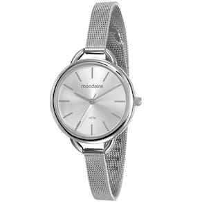 Relógio Mondaine Feminino Malha de Aço Prata 53612L0MVNE2